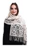 شال تول نارين كريمي 60x160 - 4