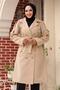 Trench Coat with Shoulder Epaulet Detail Beige 4428 - 2