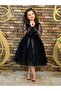 Black Princess Model Children's Evening Dress - Aby4441 - 4