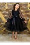 Black Princess Model Children's Evening Dress - Aby4441 - 3