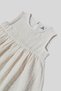 Organic Muslin Dress with Pompom Detail, Ages 3-14 - 2