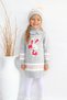 Girl's Sweater Beret and Neck Collar Knitwear Dress Set of 3 - 7