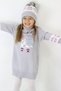 Girl's Sweater Beret and Neck Collar Knitwear Dress Set of 3 - 2
