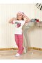 Girl's Sports Two-Piece Tracksuit Set Printed - 2
