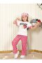 Girl's Sports Two-Piece Tracksuit Set Printed - 3