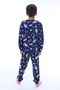 Galaxy and Astronaut Printed 100% Cotton Long Sleeve Boys' Pajamas Set (3,4,5,6,7,8 Years) - 4
