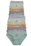 12-Piece Cotton Combed Girl's Bikini Panties