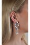 Women's Pearl Dangle Branch Model Earrings - 3