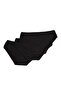 Black 3-Pack Women's Cover Slip Panties 100% Cotton