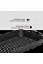 Cast Rectangular Grill Pan Cast Iron Solid Handle Size 22x32cm - 4