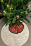 Christmas Pine Tree Foot Cover Washable Fabric with Velcro 65x65