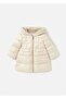 Baby Girl Inflatable Long Coat Beige 2483