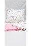 Pink Park Crib Forest Duvet Cover Set - 80X120Cm, 100% Cotton, Striped