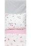Pink Park Crib Forest Duvet Cover Set - 80X120Cm, 100% Cotton, Striped - 4