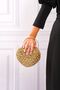 Women's Heart Stoned Gold Evening Bag - 4