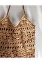 Patterned Straw Bag - 3