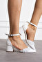 White Pearl Bead Detailed Evening Dress Shoes - 4