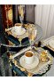 2-Piece Coffee & Tea & Presentation Tray Stainless with Luxury Legs and Handles 22 cm - 8