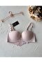 Whitney Imported Ektsra Push up Hand Covered Heart Detailed Seamless Soft Bra Without Underwire