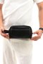 Black Genuine Leather Men's Shaving Hand Portfolio&Clutch Care Bag - 4