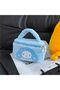 sanrio kawaii kuromi my melody cinnamoroll plush hand bag toiletry bag with two-way zipper