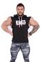 Hoodie Sleeveless Gym T-Shirt Big Sam 2749