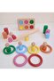Montessori Ring Cylinder Peg Baby Set of 6