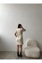 Crew Neck - Short Sleeve Knitwear Dress - 6