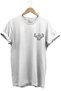 Gym Athlete Fitness Dumbell Chest Printed Regular Fit 100% Cotton White T-Shirt - 2