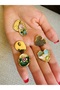 3D Painting Earrings - Suitable for Daily Wear, Stylish and Colorful - 5