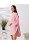 Pink 4 Layer Muslin Hooded Adult Women's Poncho - 5