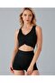 Aurafit Women's Front Ruched Back Cross-Covered Croptop/ Bustier - 6