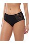 2-Piece Women's Lace Edge Cotton Elastane High Waist Slip Panties