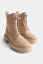 Women's Boots with Lace-Up Side Zipper - 2