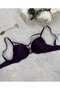 Le Jardin Monica Striped Micro Push-Up Bra with String Detail on the Back - 7008