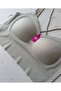 Carma Cross-Back Low-Cut Ice-Silk Underwire-Free Seamless Push-Up Imported Spandex Bra/Bustier - 3