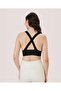 Aurafit Ribbed Back Cross Deep Cut Padded Sports Bra/Bustier-9036 - 4