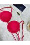Le Jardin Valeria Ribbed and Stoned Micro Push-Up Bra with String Detail on the Back - 7007 - 3
