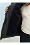 Black Baby Boy Coat with Plush Fur Inside and Stable Hood - 5
