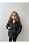 Black Baby Boy Coat with Plush Fur Inside and Stable Hood - 4