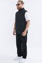 Men's Lined Windproof Black Inflatable Vest - 4