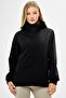 Women's Black Lined Water Resistant Hooded Pocket Raincoat - Windbreaker Jacket