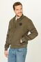 Men's Khaki Windproof Coat - 2