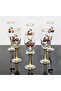2 Pieces Cherry Brown Soft Drink Cup & Beverage Cup with Gold Detail 190Cc - 3