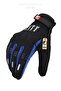 2025 Blue Softshell - Winter Motorcycle Gloves, Reflective and Hidden Protection City - 2