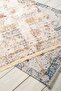 Scandinavian Patterned Carpet Cream Washable Machine Carpet Fringed Non-Slip Base Chenille Carpet 7745 - 5