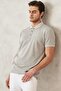 Men's Yellow White-Grey-Pomegranate Flower 3-Piece Non-Pulling Cotton Slim Fit Anti-Curling Polo Neck T-Shirt - 2