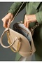Women's Embossed Chain Embossed Patterned Cotton Woven Strap Vegan Shoulder Bag and Wallet - 4