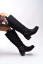 Thefrila Women's Knee-High Biker Boots 00123024 Matte Black - 2