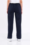 Women's Seasonal Loose Wide Comfortable Leg Navy Blue Sweatpants with Side Pockets - 7